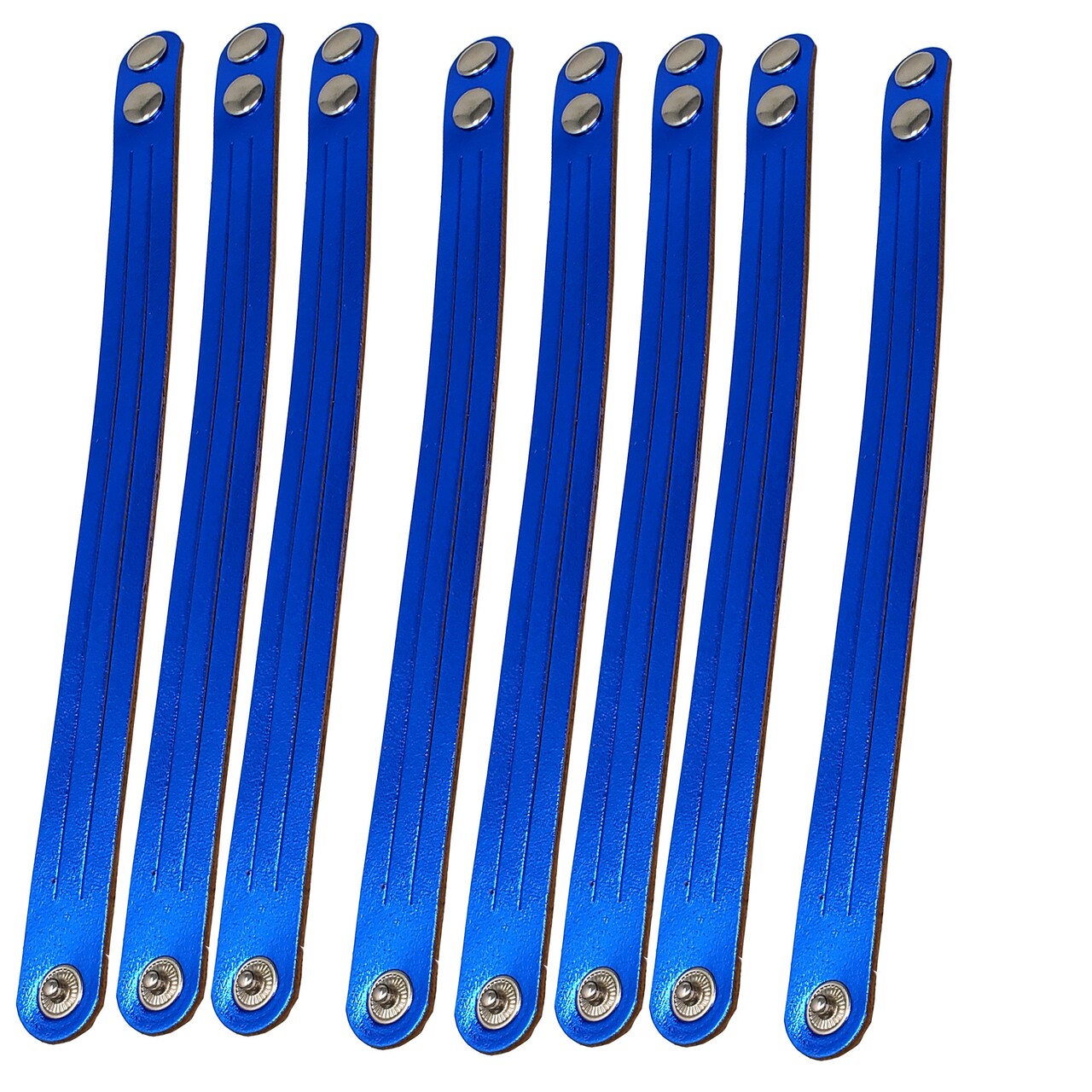 8 Pack Mystery Braid Leather Bracelet, Metallic Leather DIY Tricky Braid Bracelets